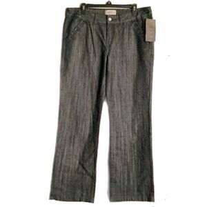 Tex Max Azria Jean 90s Straight Mid Wash Black Tag Fits 32x31